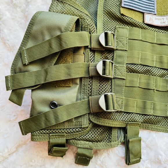 Valken Tactical Adult Crossdraw Airsoft Paintball Olive Green Vest Sz Medium - Picture 9 of 16